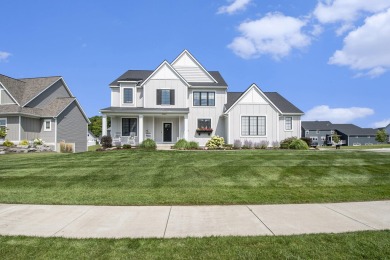 Discover your dream home in this stylish, modern farmhouse on a on Railside Golf Club in Michigan - for sale on GolfHomes.com, golf home, golf lot