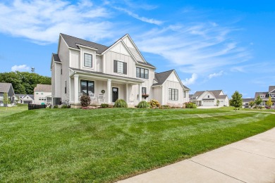 Discover your dream home in this stylish, modern farmhouse on a on Railside Golf Club in Michigan - for sale on GolfHomes.com, golf home, golf lot