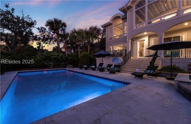 Oceanfront luxury meets island lifestyle in this 6BR/6.5BA on Palmetto Dunes Golf Course and Resort in South Carolina - for sale on GolfHomes.com, golf home, golf lot