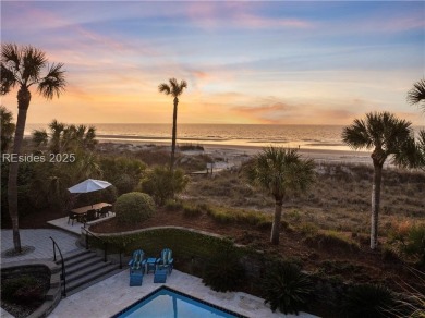 Oceanfront luxury meets island lifestyle in this 6BR/6.5BA on Palmetto Dunes Golf Course and Resort in South Carolina - for sale on GolfHomes.com, golf home, golf lot