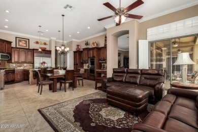 Fantastic east-facing & entertaining backyard with golf course on Anthem Golf and Country Club  in Arizona - for sale on GolfHomes.com, golf home, golf lot