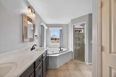 Beautiful 2 bedroom, 2 bath on GOLF COURSE . Flex room has a on Wildhorse Golf Club of Robson Ranch in Texas - for sale on GolfHomes.com, golf home, golf lot