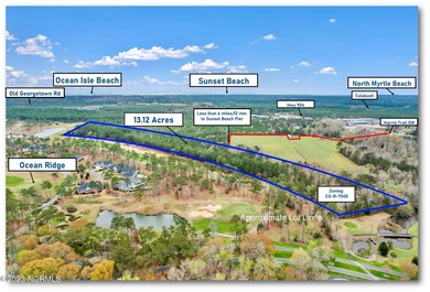Here it is!! This stunning 13.12-acre property not only offers on Sea Trail Golf Resort in North Carolina - for sale on GolfHomes.com, golf home, golf lot