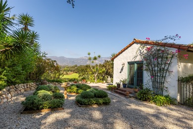 Private and serene vintage Spanish home in Hope Ranch with on La Cumbre Country Club in California - for sale on GolfHomes.com, golf home, golf lot