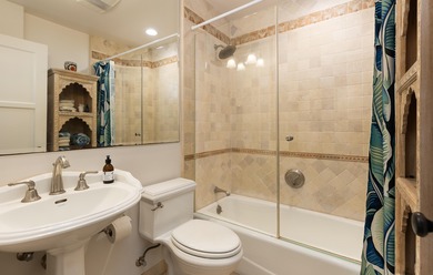 Private and serene vintage Spanish home in Hope Ranch with on La Cumbre Country Club in California - for sale on GolfHomes.com, golf home, golf lot
