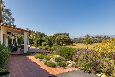 Private and serene vintage Spanish home in Hope Ranch with on La Cumbre Country Club in California - for sale on GolfHomes.com, golf home, golf lot