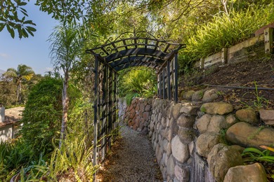 Private and serene vintage Spanish home in Hope Ranch with on La Cumbre Country Club in California - for sale on GolfHomes.com, golf home, golf lot