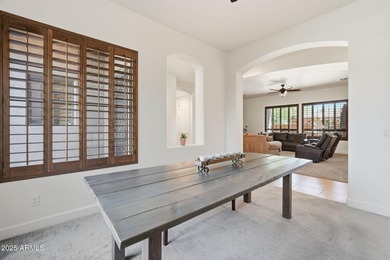 Welcome to this beautifully maintained 2,700 sq. ft. home in one on Tuscany Falls At Pebble Creek in Arizona - for sale on GolfHomes.com, golf home, golf lot