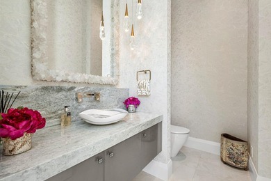 An architectural gem newly constructed in 2024, this on St. Andrews Country Club of Boca Raton in Florida - for sale on GolfHomes.com, golf home, golf lot