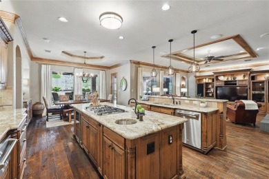 Exceptional custom-designed home with a stunning stone and brick on Sky Creek Ranch Golf Club in Texas - for sale on GolfHomes.com, golf home, golf lot
