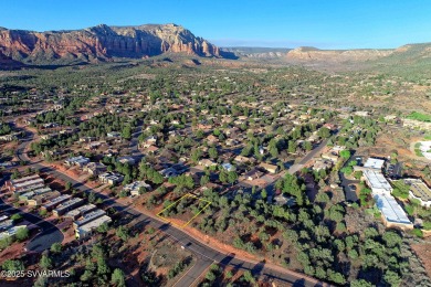 Embrace the essence of Sedona living atop this .30-acre hillside on Canyon Mesa Country Club in Arizona - for sale on GolfHomes.com, golf home, golf lot