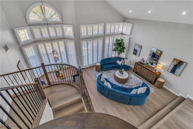 Enjoy expansive golf course views from bright, sun-filled on Canyon Gate Country Club in Nevada - for sale on GolfHomes.com, golf home, golf lot