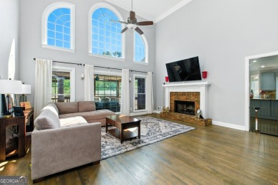 Experience resort-style living in this executive home, perfectly on Hamilton Mill Golf Club in Georgia - for sale on GolfHomes.com, golf home, golf lot