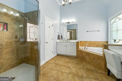 Experience resort-style living in this executive home, perfectly on Hamilton Mill Golf Club in Georgia - for sale on GolfHomes.com, golf home, golf lot