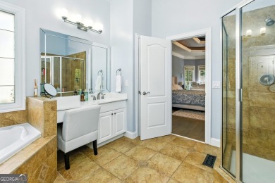 Experience resort-style living in this executive home, perfectly on Hamilton Mill Golf Club in Georgia - for sale on GolfHomes.com, golf home, golf lot