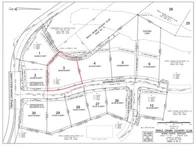 Build your dream home on this exceptional custom home site, LOT on Triple Crown Country Club in Kentucky - for sale on GolfHomes.com, golf home, golf lot