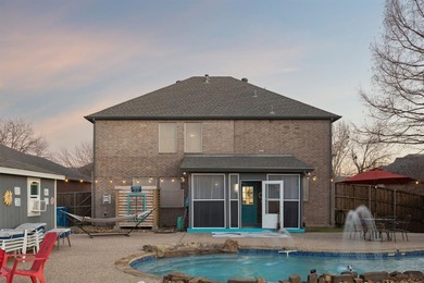 Enjoy your backyard oasis in the high desired Waterview on Jim Boggs in Texas - for sale on GolfHomes.com, golf home, golf lot