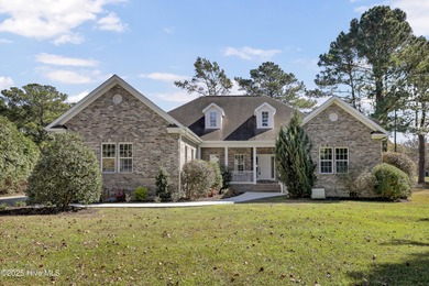 Welcome to this custom-built brick home with an open floor plan on Olde Point Golf and Country Club in North Carolina - for sale on GolfHomes.com, golf home, golf lot