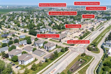 Enjoy top-floor privacy and peaceful views from this pristine on Quail Creek Golf Course in Iowa - for sale on GolfHomes.com, golf home, golf lot