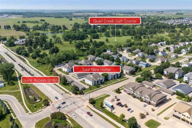 Enjoy top-floor privacy and peaceful views from this pristine on Quail Creek Golf Course in Iowa - for sale on GolfHomes.com, golf home, golf lot