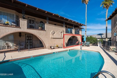Ground-floor, single-story condo with two patios and stunning on London Bridge Golf Course in Arizona - for sale on GolfHomes.com, golf home, golf lot