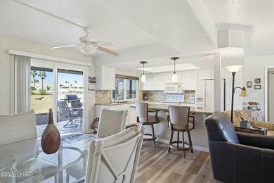 Ground-floor, single-story condo with two patios and stunning on London Bridge Golf Course in Arizona - for sale on GolfHomes.com, golf home, golf lot