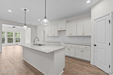 Now available and nearing completion, the 'Lindie' single level on Foxfire Golf and Country Club in North Carolina - for sale on GolfHomes.com, golf home, golf lot