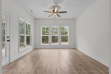 Now available and nearing completion, the 'Lindie' single level on Foxfire Golf and Country Club in North Carolina - for sale on GolfHomes.com, golf home, golf lot
