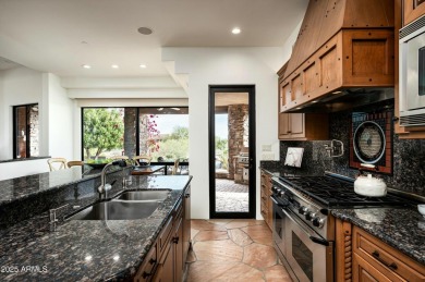 Nestled in Sunrise Village, this beautiful home sits at the end on Desert Mountain Golf Club - Renegade Course in Arizona - for sale on GolfHomes.com, golf home, golf lot