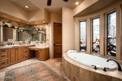 Nestled in Sunrise Village, this beautiful home sits at the end on Desert Mountain Golf Club - Renegade Course in Arizona - for sale on GolfHomes.com, golf home, golf lot