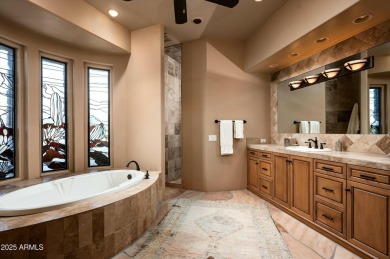 Nestled in Sunrise Village, this beautiful home sits at the end on Desert Mountain Golf Club - Renegade Course in Arizona - for sale on GolfHomes.com, golf home, golf lot