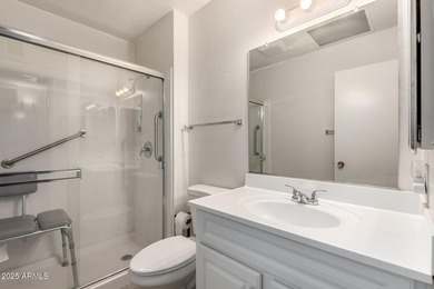 Enjoy comfortable and low-maintenance living in this delightful on Sun City Lakes West and East in Arizona - for sale on GolfHomes.com, golf home, golf lot