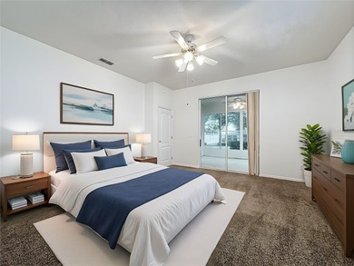 Home is a  St Andrews model located on a corner lot. A paver on Kings Ridge Golf Club in Florida - for sale on GolfHomes.com, golf home, golf lot