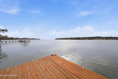 Coastal magnificence! This gorgeous brick home on nearly one on Sound Golf Links at Albemarle Plantation in North Carolina - for sale on GolfHomes.com, golf home, golf lot