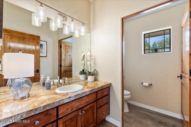 Custom home in The Estates at Prescott Lakes offering panoramic on Prescott Lakes Golf and Country Club in Arizona - for sale on GolfHomes.com, golf home, golf lot