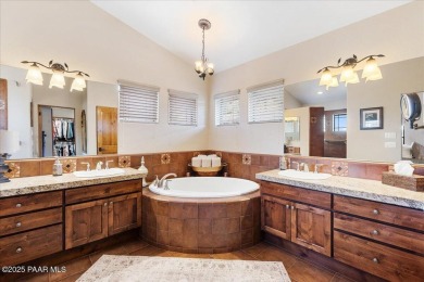 Custom home in The Estates at Prescott Lakes offering panoramic on Prescott Lakes Golf and Country Club in Arizona - for sale on GolfHomes.com, golf home, golf lot