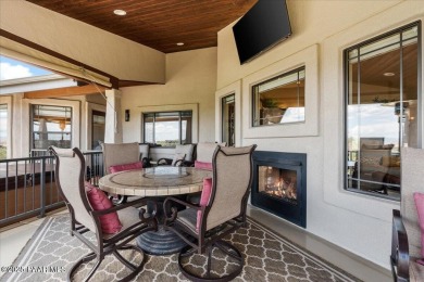 Custom home in The Estates at Prescott Lakes offering panoramic on Prescott Lakes Golf and Country Club in Arizona - for sale on GolfHomes.com, golf home, golf lot