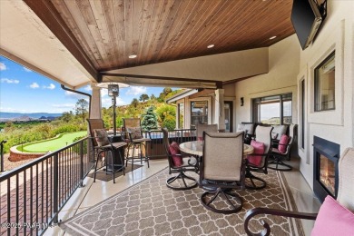 Custom home in The Estates at Prescott Lakes offering panoramic on Prescott Lakes Golf and Country Club in Arizona - for sale on GolfHomes.com, golf home, golf lot