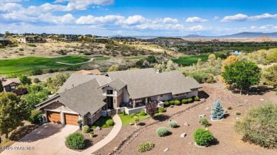 Custom home in The Estates at Prescott Lakes offering panoramic on Prescott Lakes Golf and Country Club in Arizona - for sale on GolfHomes.com, golf home, golf lot