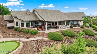 Custom home in The Estates at Prescott Lakes offering panoramic on Prescott Lakes Golf and Country Club in Arizona - for sale on GolfHomes.com, golf home, golf lot