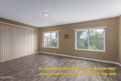 RARE and thoughtfully reimagined 3 bedroom, 2 bath home in Sun on Sun City Country Club in Arizona - for sale on GolfHomes.com, golf home, golf lot