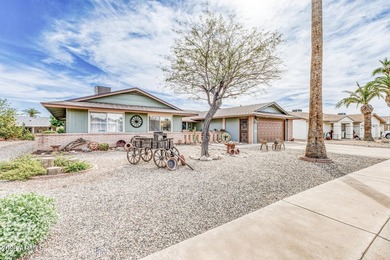 RARE and thoughtfully reimagined 3 bedroom, 2 bath home in Sun on Sun City Country Club in Arizona - for sale on GolfHomes.com, golf home, golf lot