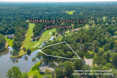 1.3+ acre Waterfront AND Golf Course view lot in Country Club on Hattiesburg Country Club in Mississippi - for sale on GolfHomes.com, golf home, golf lot