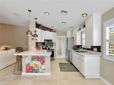 Discover this inviting, fully furnished VillageWalk of Bonita on Palmira Golf and Country Club in Florida - for sale on GolfHomes.com, golf home, golf lot