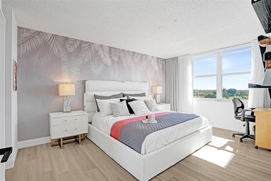 Stunningly remodeled 1 bed, 1.5 bath Penthouse condo in 55+ on Hollybrook Golf and Tennis Club  in Florida - for sale on GolfHomes.com, golf home, golf lot