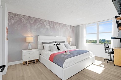 Stunningly remodeled 1 bed, 1.5 bath Penthouse condo in 55+ on Hollybrook Golf and Tennis Club  in Florida - for sale on GolfHomes.com, golf home, golf lot