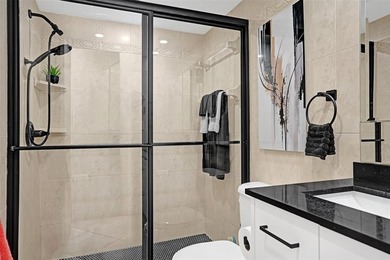 Stunningly remodeled 1 bed, 1.5 bath Penthouse condo in 55+ on Hollybrook Golf and Tennis Club  in Florida - for sale on GolfHomes.com, golf home, golf lot