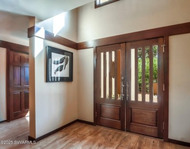 Open your private gated bridge to enter this beautiful oasis on Oakcreek Country Club in Arizona - for sale on GolfHomes.com, golf home, golf lot