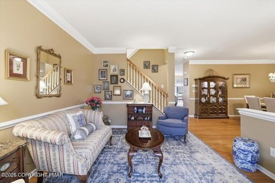 This pristine 3-bedroom, 2.5-bath townhome boasts an impressive on Country Club of the Poconos Golf Course in Pennsylvania - for sale on GolfHomes.com, golf home, golf lot