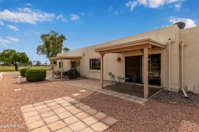 Enjoy the view on your extended patio over-looking the golf on Fountain of the Sun Country Club in Arizona - for sale on GolfHomes.com, golf home, golf lot